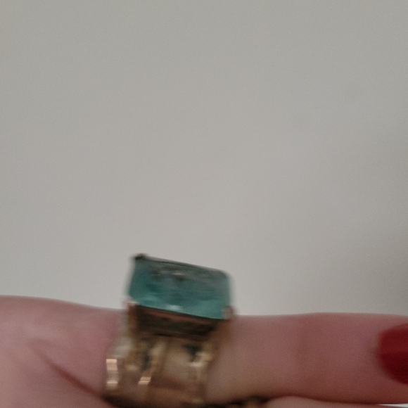 Silpada aqua blue statement ring 7 - Picture 6 of 8
